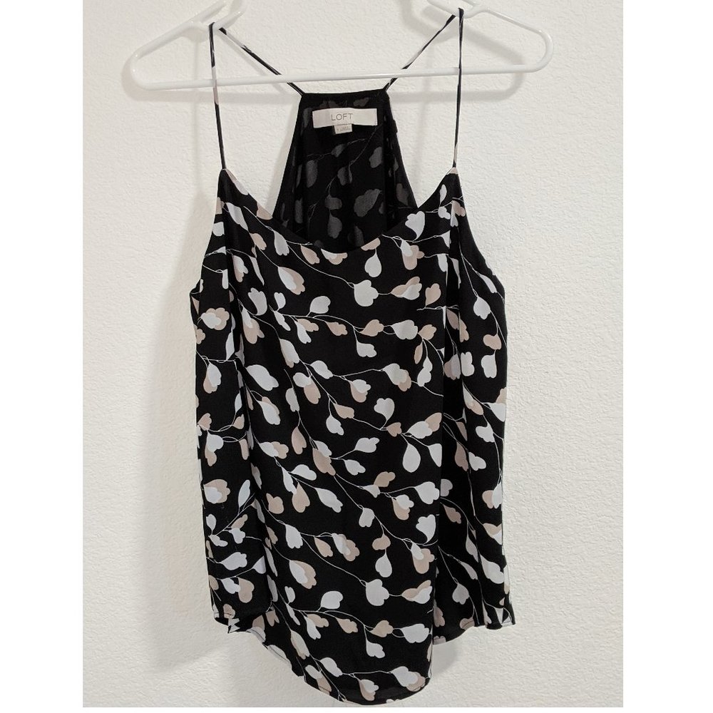 LOFT Floral Tank Top Sz S EUC